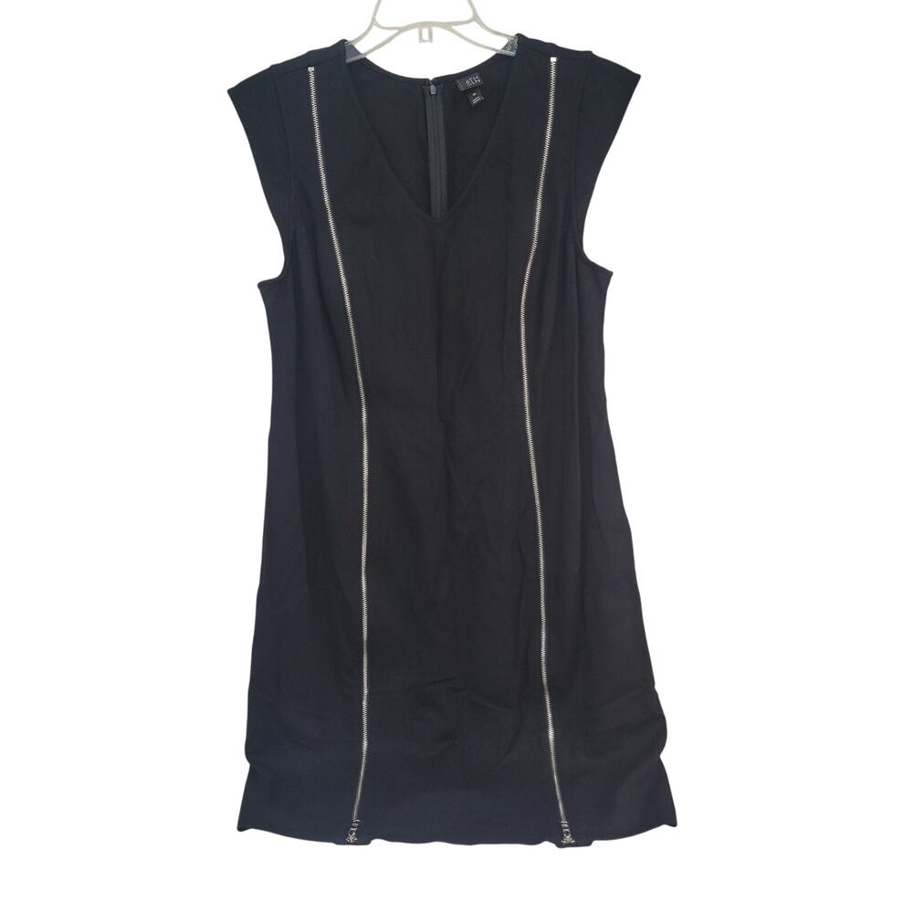 6TH & LN Sleeveless Dress Womens Size 18 Double Front Zipper Back Zip